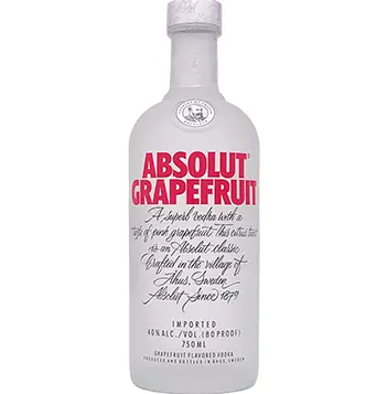 Absolute Vodka Grapefruit 40% 1Ltr | Booze Byte